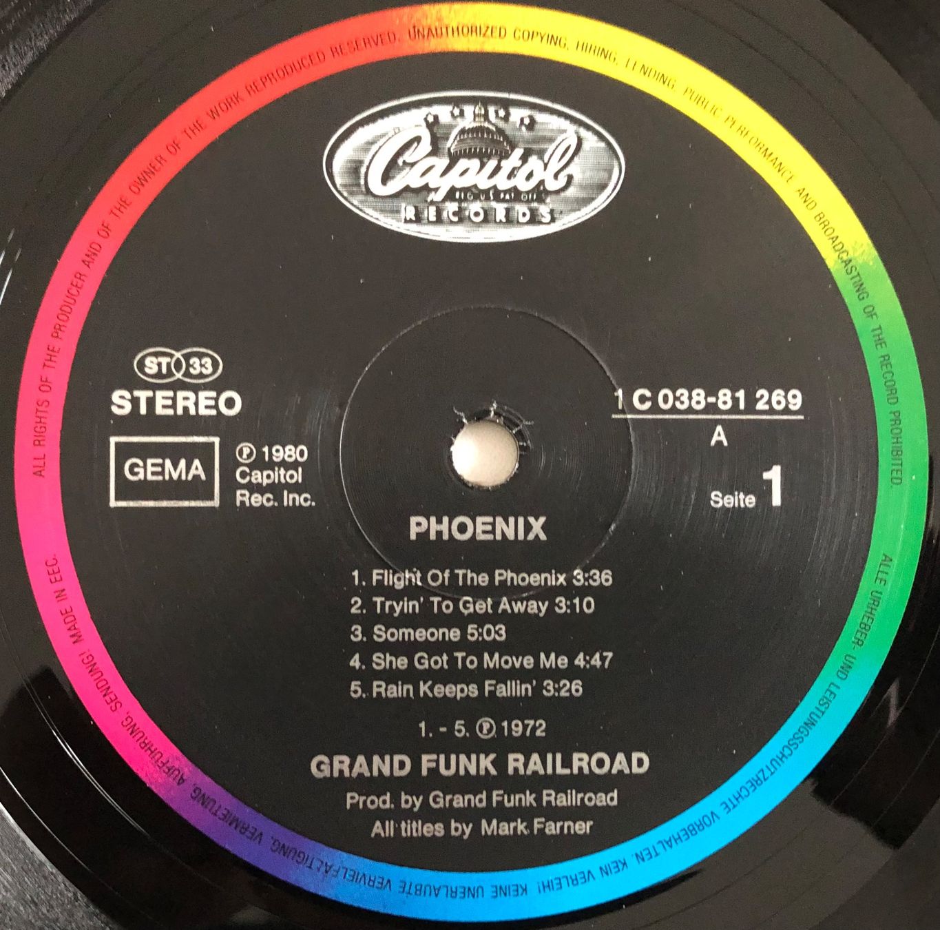 Dischi in vinile: GRAND FUNK - PHOENIX – Usato da Poliez-Pittet venduto da Newtown-Records 2