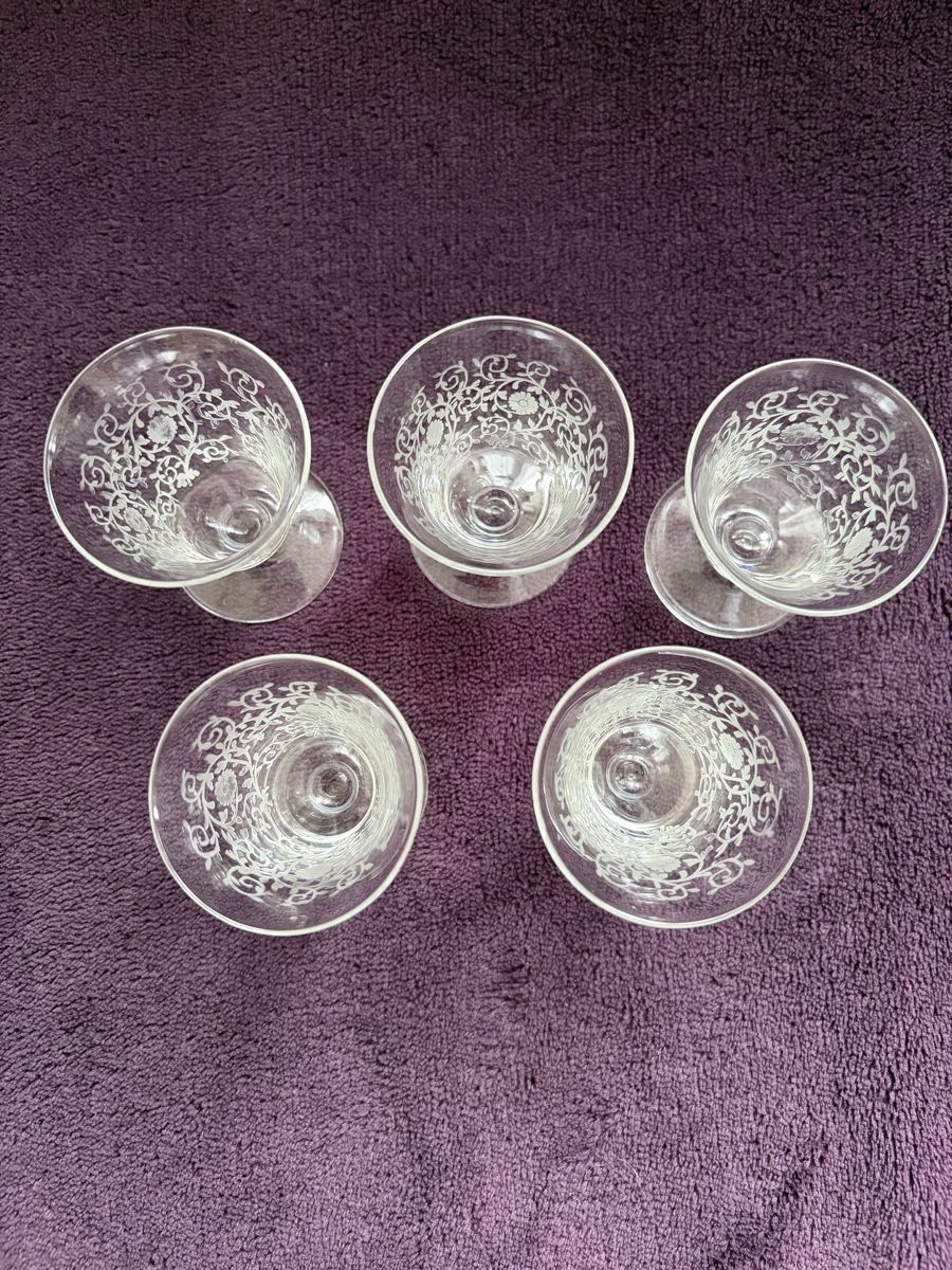 Gläser: Vintage Likör-Set / Karaffe mit 5 Gläsern – Gebraucht aus Oberönz von Nobs-Bern 1