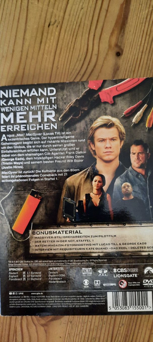 Tutti i DVDs: MacGyver Staffel 1 DVD neuwertig – Usato da Konolfingen venduto da the_5fqm 1