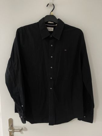 Tommy Hilfiger Hemd, Schwarz, Grösse XXL fit L, Top Zustand!