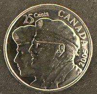 Kanada - 25 cents 2005 "Year of the Veteran"