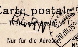 BERN 1905 - Stabstempel über AK - Oblitération linéaire