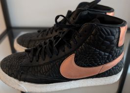 Nike Blazer Mid Lederschuhe in Schwarz/Roségold gr.39