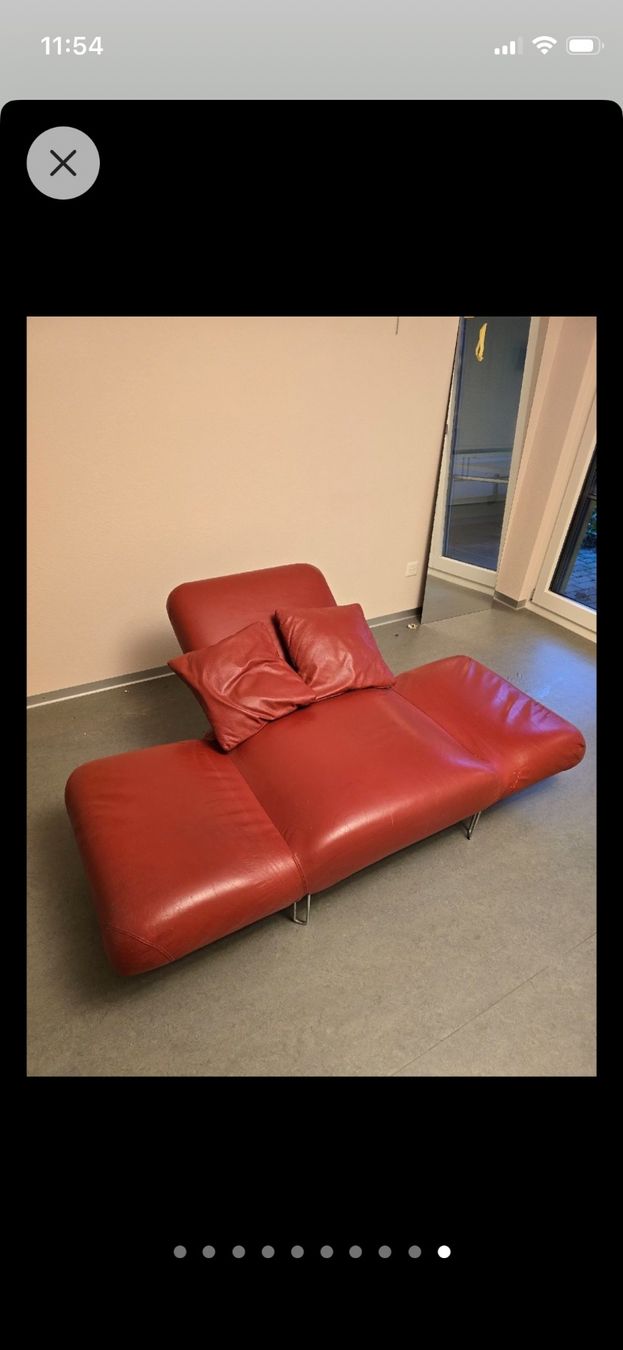 Poltrone: Roter Ledersessel – Usato da Derendingen venduto da Resu8263 5