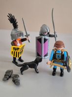 Playmobil 3 Ritterfiguren  mit Hund , Schwert und Schild