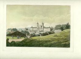 Einsiedeln Aquatinta von Reineri