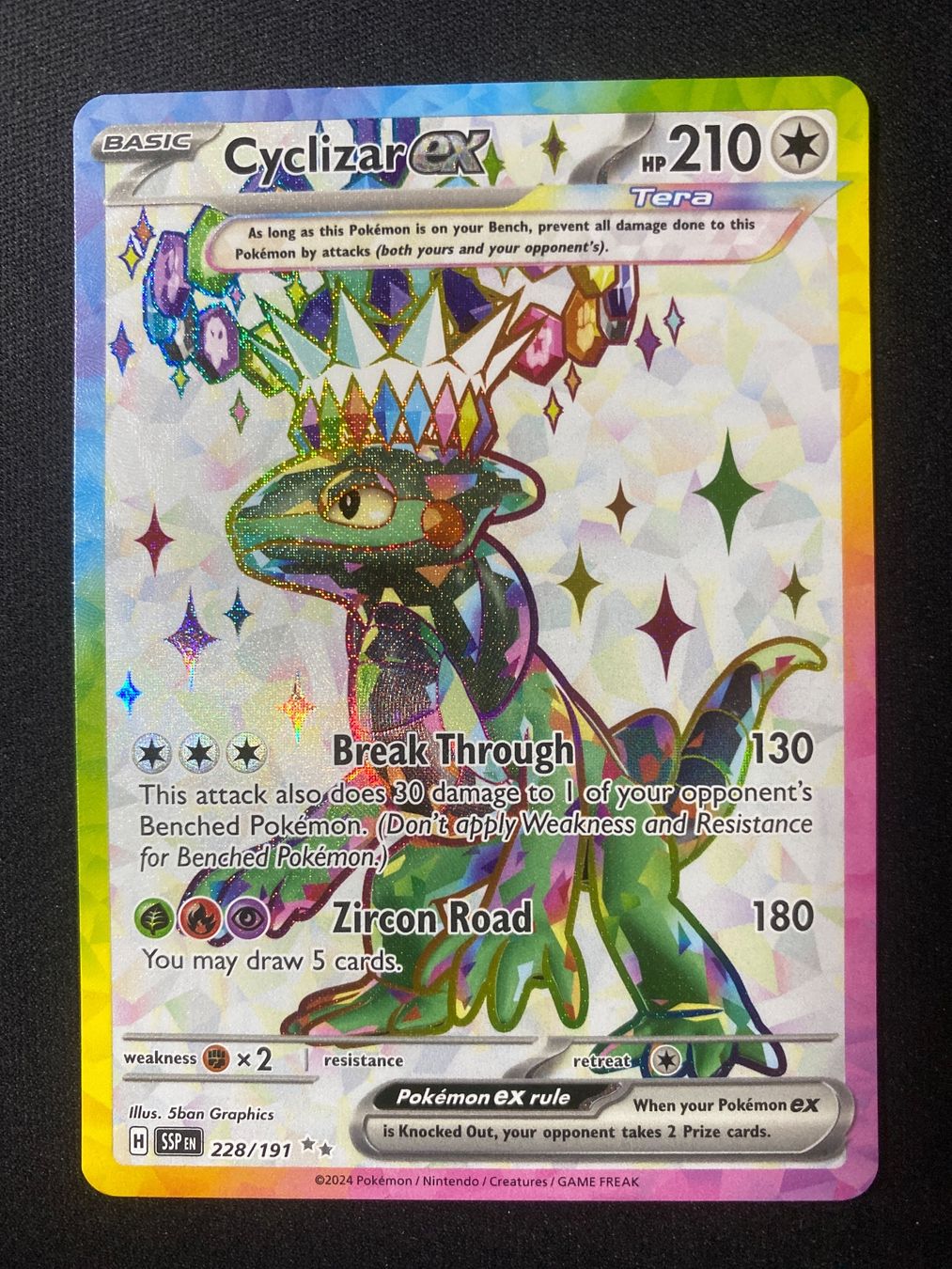 Pokémon Carte collezionabili: Cyclizar ex 228 - Mopex ex - Surging Sparks - EN – Nuovo (secondo la descrizione) da Hausen AG venduto da Shrade