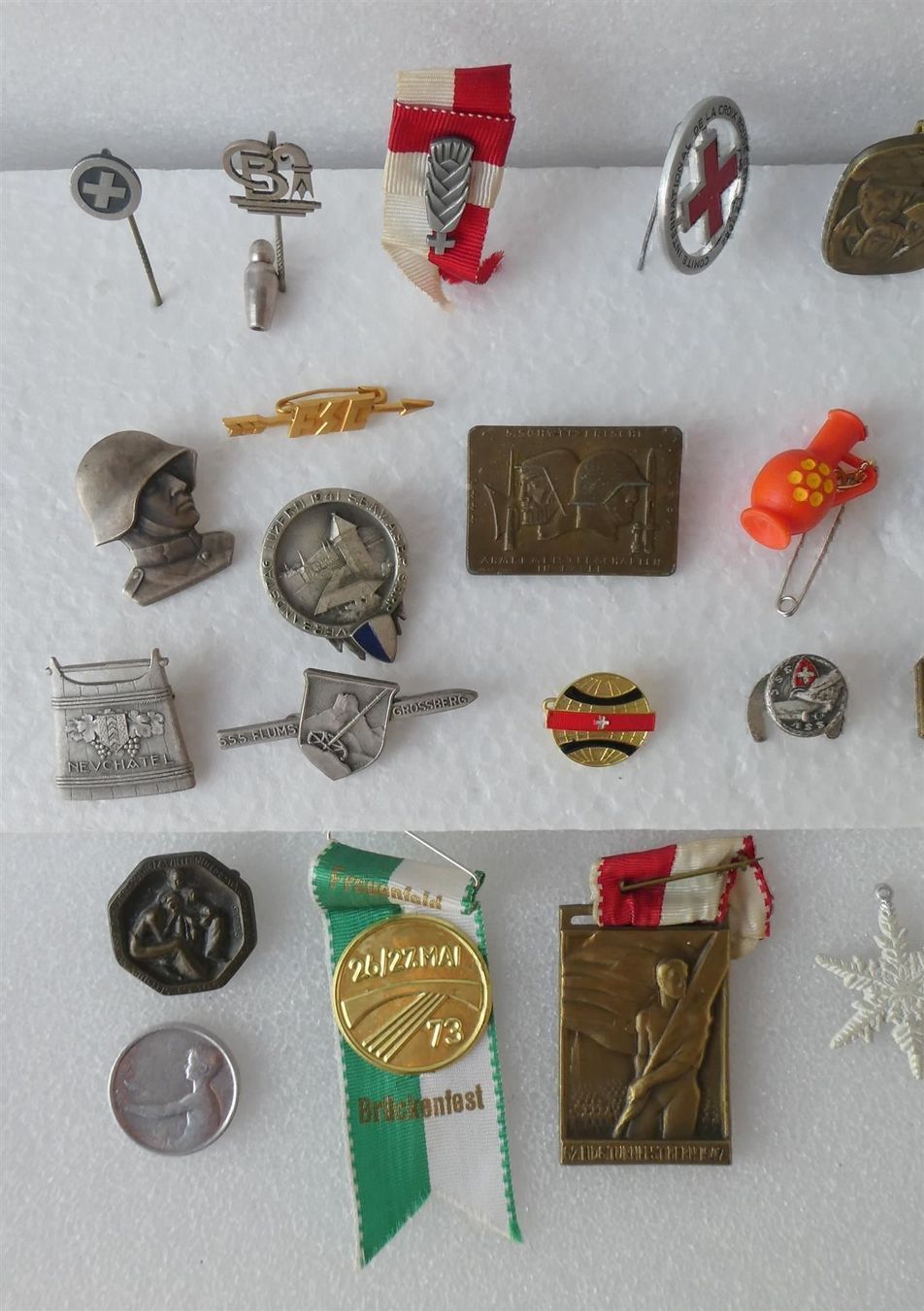 Placchette & Badge: Antike Abzeichen Anstecknadeln Armee – Usato da Frauenfeld venduto da Astra13 3