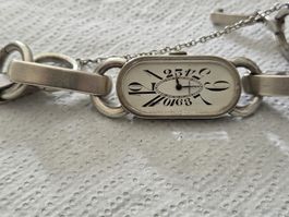 Vintage Damenuhr, Silber, 800er Spezielles Zifferblatt, 