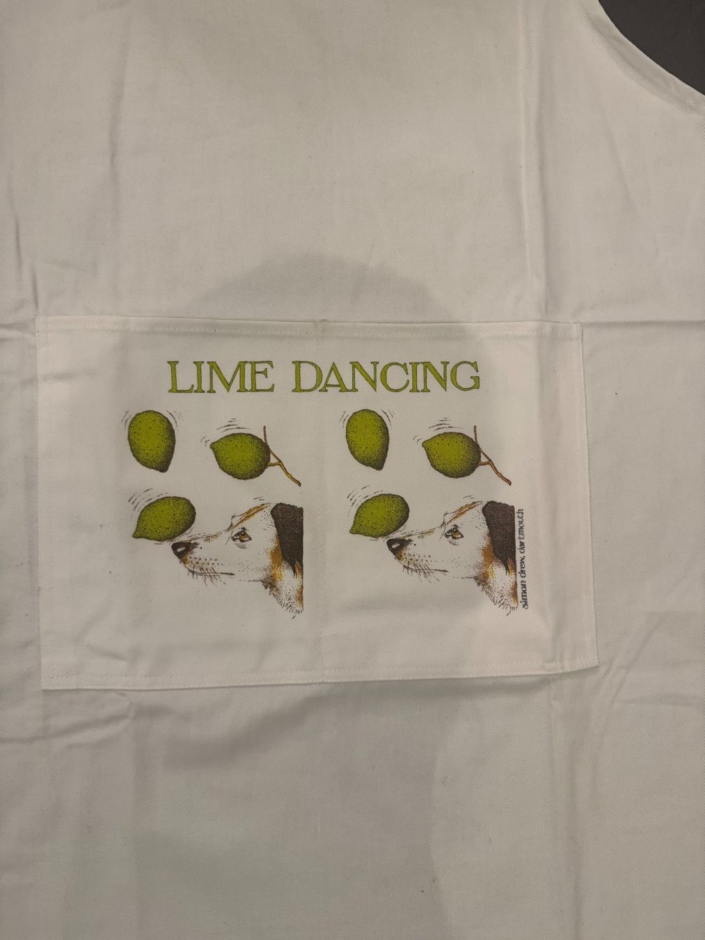 Schürzen: Neu: Kochschürze weiss Lime Dancing – Neu (gemäss Beschreibung) aus Bonstetten von VCLS 1