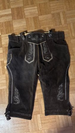 Oktoberfest Lederhose Herren Rindsleder Gr. L