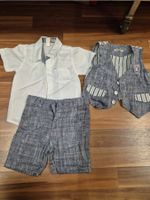 Sommer Set für Jungs: Hemd, Shorts, Weste, Grösse 86/92 K10