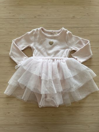 💕Body à Volants Orchestra rose pailleté cœur 6 mois
