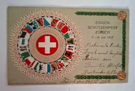 AK Ansichtskarte Eidgen. Schützenfest Zürich 1907