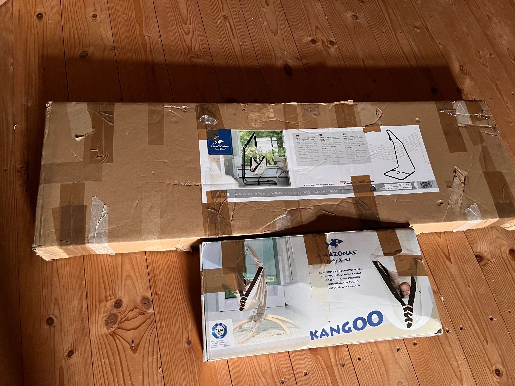 Amazonas Amache: Amazonas Kangoo Hängematte inklusive Gestell – Usato da Triboltingen venduto da zimtsterndli5