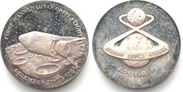 APOLLO 8 - FIRST MANNED LUNAR ORBIT FLIGHT 1968 Silber PP
