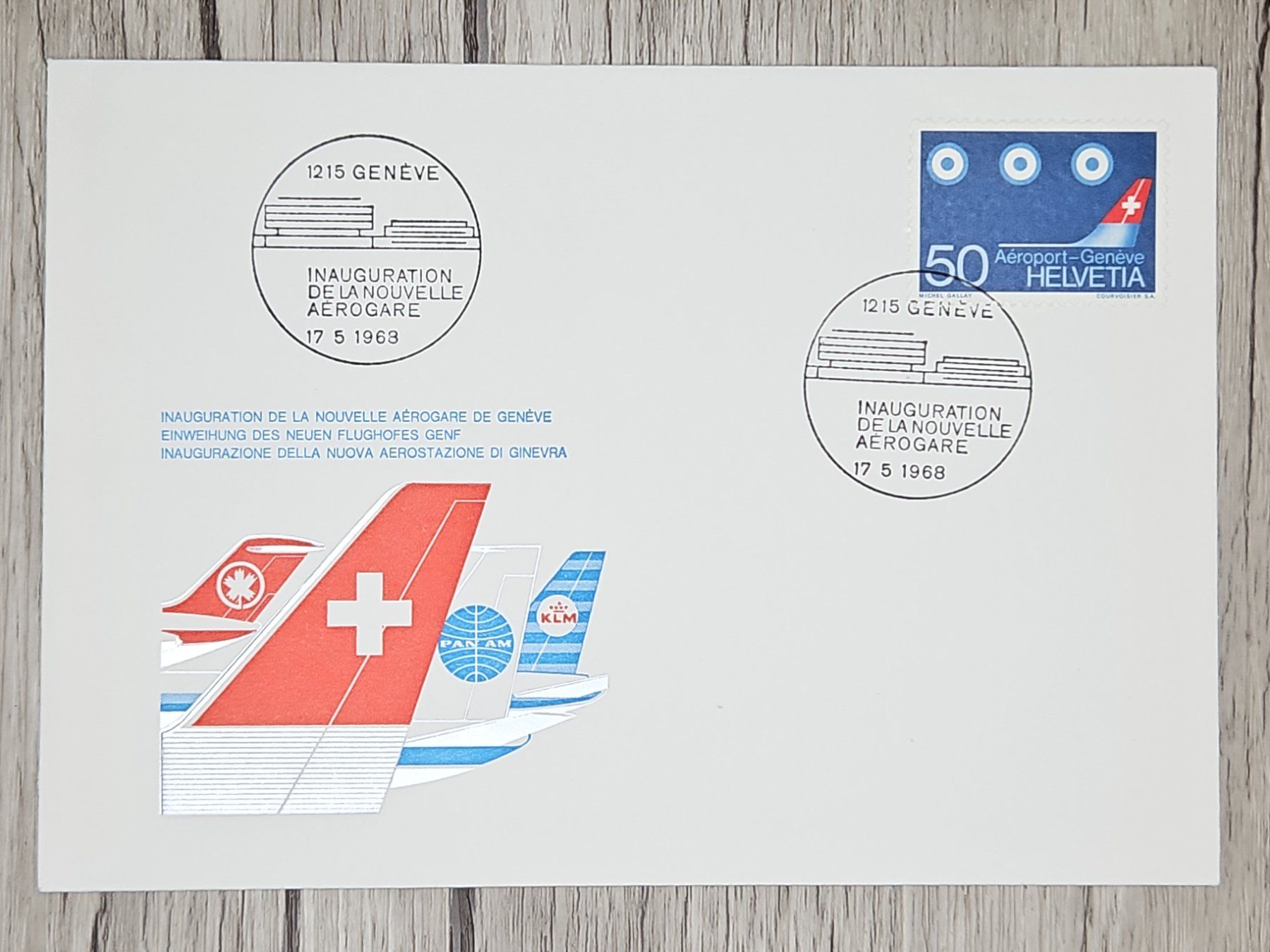 Tutti i francobolli: CL12 Enveloppe + Timbre Suisse 1968 Thème Aviation – Usato da Cousset venduto da Patrick_Collections