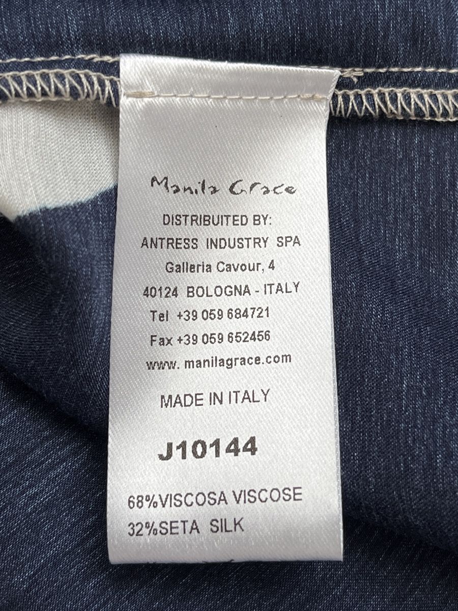 Manila Grace Camicette: Manila Grace Bluse Gr. M Kurzarm Silk Viscose – Usato da Zürich venduto da Kleanthy 3