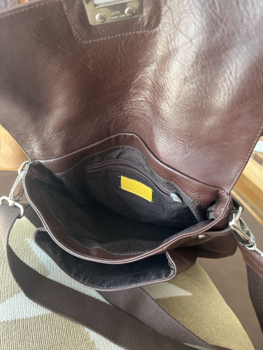 Mandarina Duck Borse: Mandarina Duck Ledertasche, braun – Usato da Uetikon am See venduto da erz13 3
