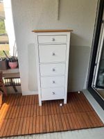 IKEA HEMNES Kommode mit Eichenholzplatte & Porzellanknöpfen