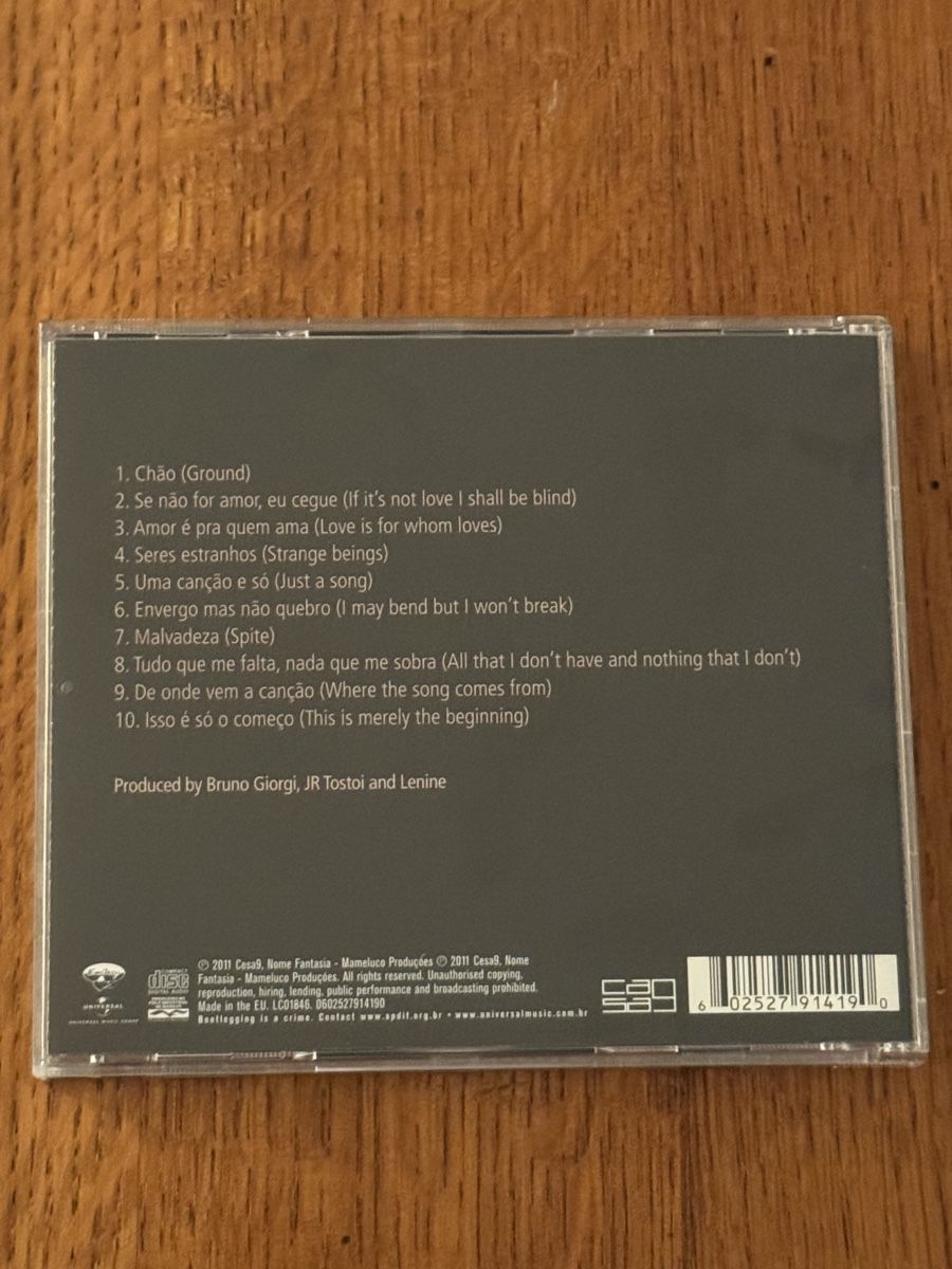 CD: CD Lenine Chão – Usato da Grand-Lancy venduto da cyr_n5ky 2