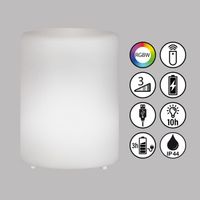 LED Aussen Tischleuchte, 15 cm Höhe