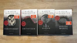 Karin Slaughter Thriller-Reihe, 4 Bände, Top Zustand!