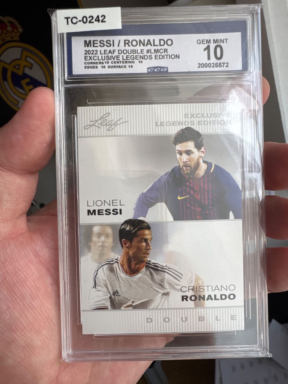 Carte collezionabili: Messi Ronaldo 2022 Leaf Legends Double CCG 10 Gem Mint GOAT – Nuovo (secondo la descrizione) da Jegenstorf venduto da plataOplomo