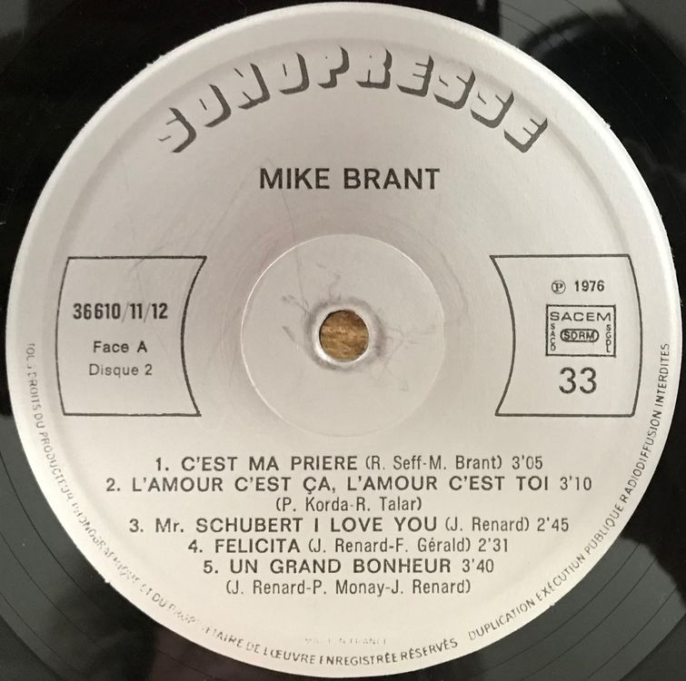 MIKE BRANT COFFRET SOUVENIR 3 Vinyles 33 Tours Kaufen auf Ricardo