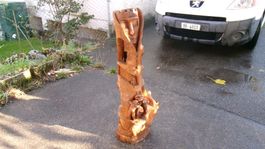 Sculpture en bois artisanale, pièce unique ! Michel Mazzoni.
