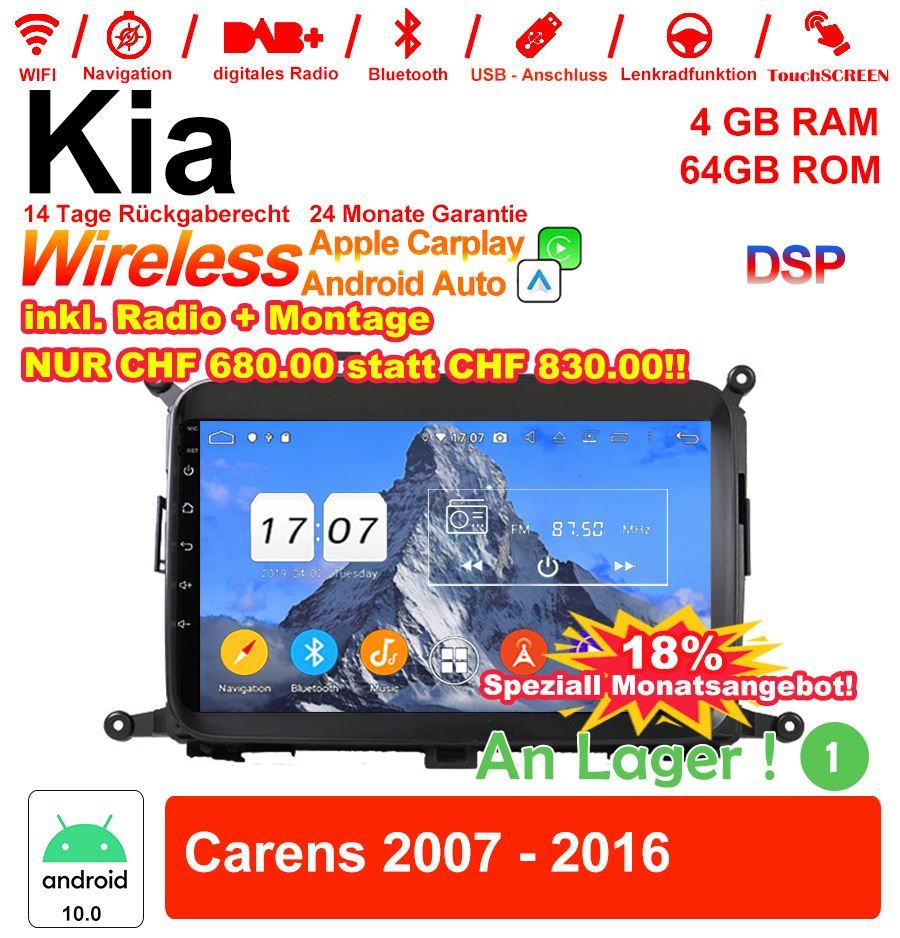 Autoradio: Kia Carens Autoradio + Montage – Neu und originalverpackt aus Malans GR von BUYBEST-Schweiz