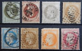 Frankreich Kat. 24-31 gest. 1862 Kat. 146 Euro