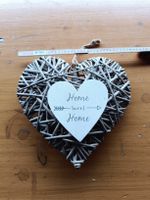Rustikaler Deko-Herbst: "Home Sweet Home"-Herz, top Zustand!