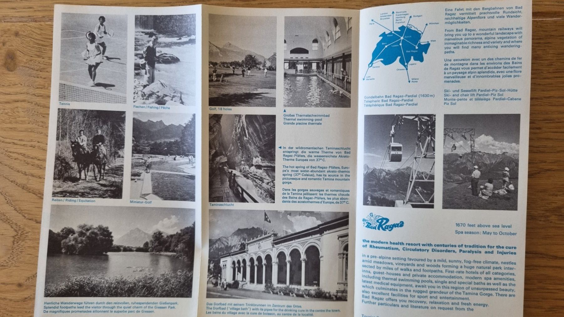 Documenti: Bad Ragaz Prospekt, selten, 60erJahre – Usato da Bözberg venduto da heinz-d 1