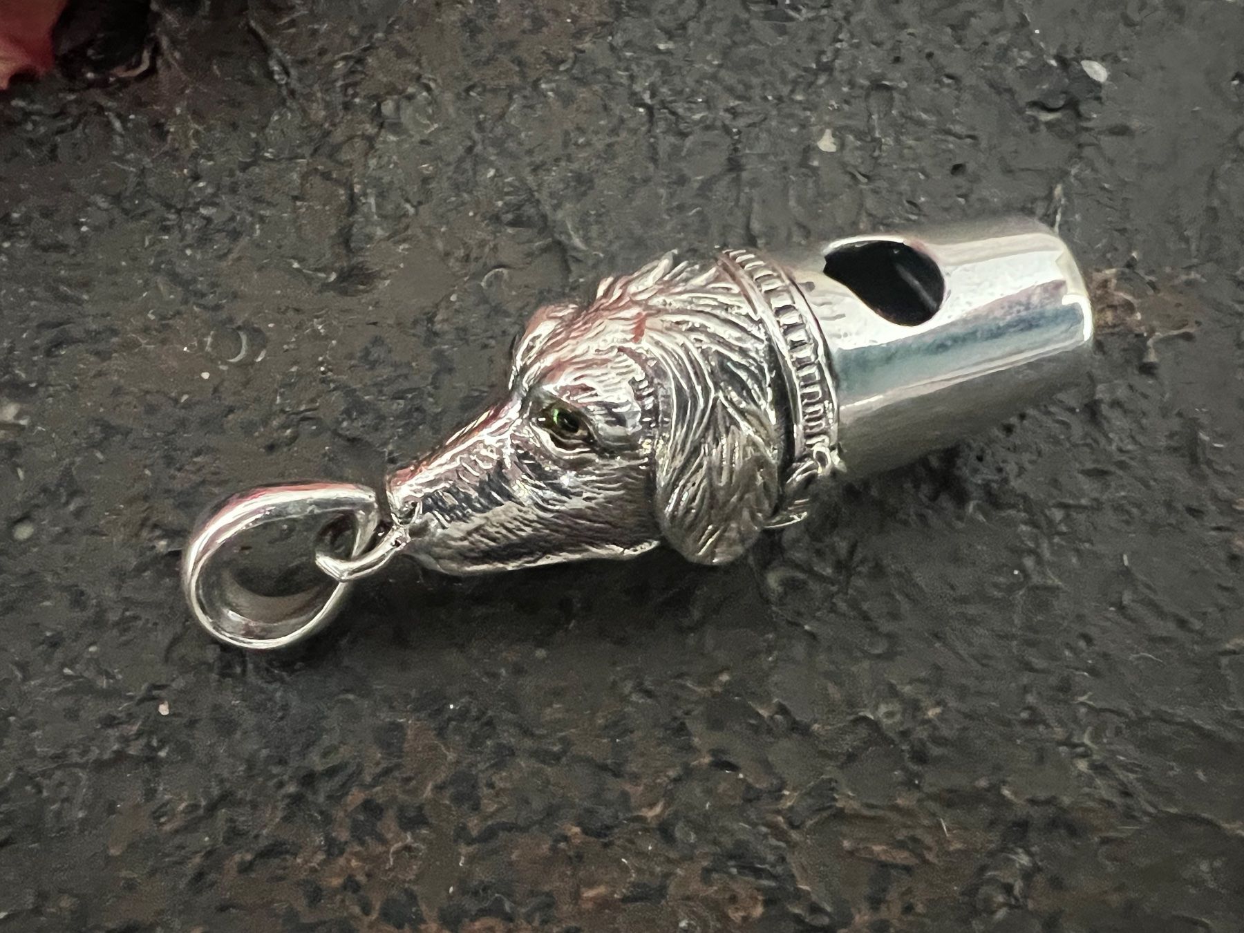 Ciondoli: Trillerpfeife Hund 925 Sterling Silber - mega – Nuovo (secondo la descrizione) da Bern venduto da Jiffy 4
