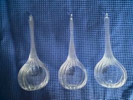 Glas für Teelichter 3er Set transparent guter Zustand