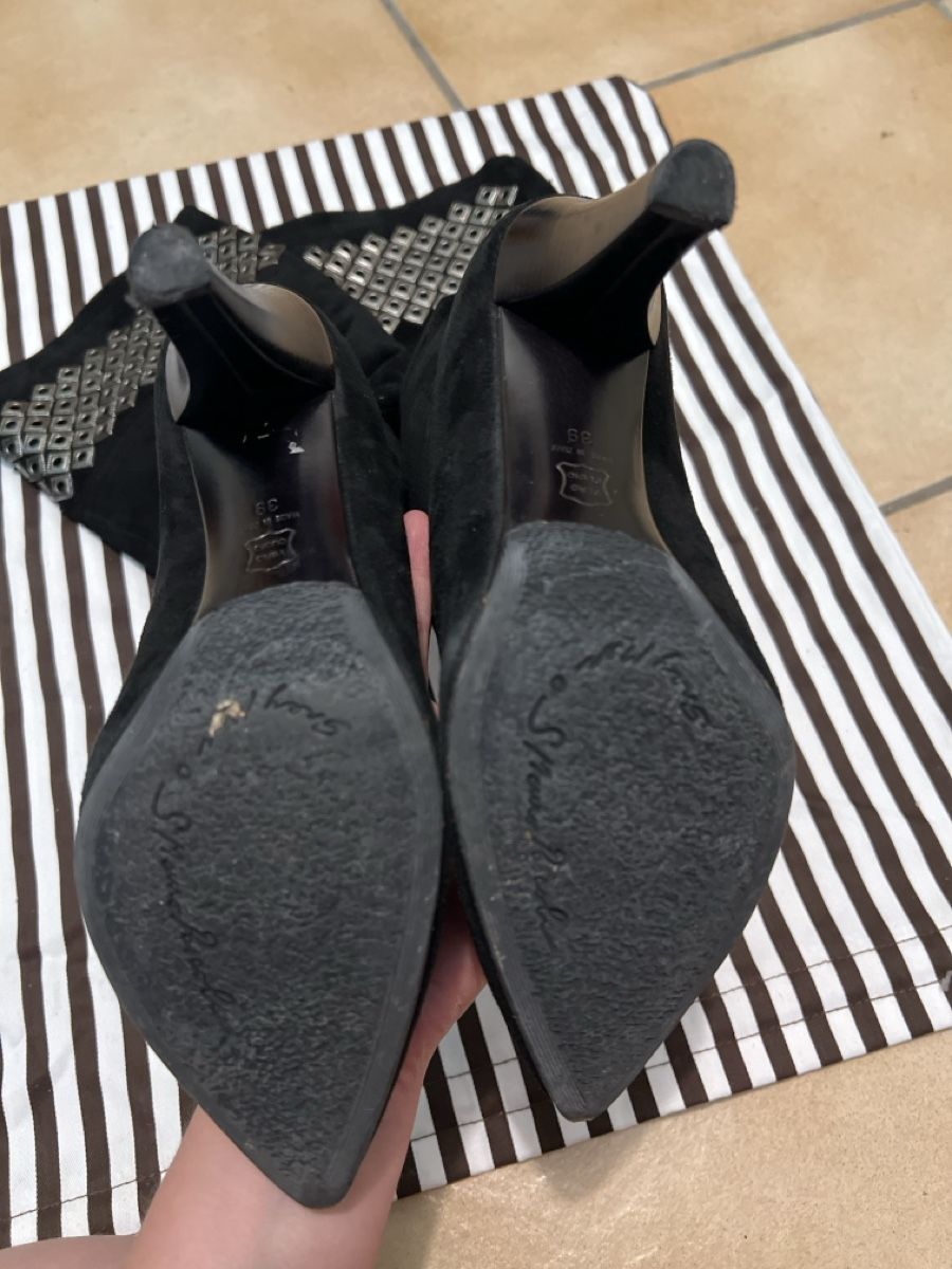 Damenschuhe: Bottes noires en daim Grey Mer taille 39 – Neu (gemäss Beschreibung) aus Arvillard (Salins) von mental0mystique 1