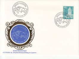 Sonderstempel S. 1298 LUNABA auf Umschlag Sonderdatumsst.