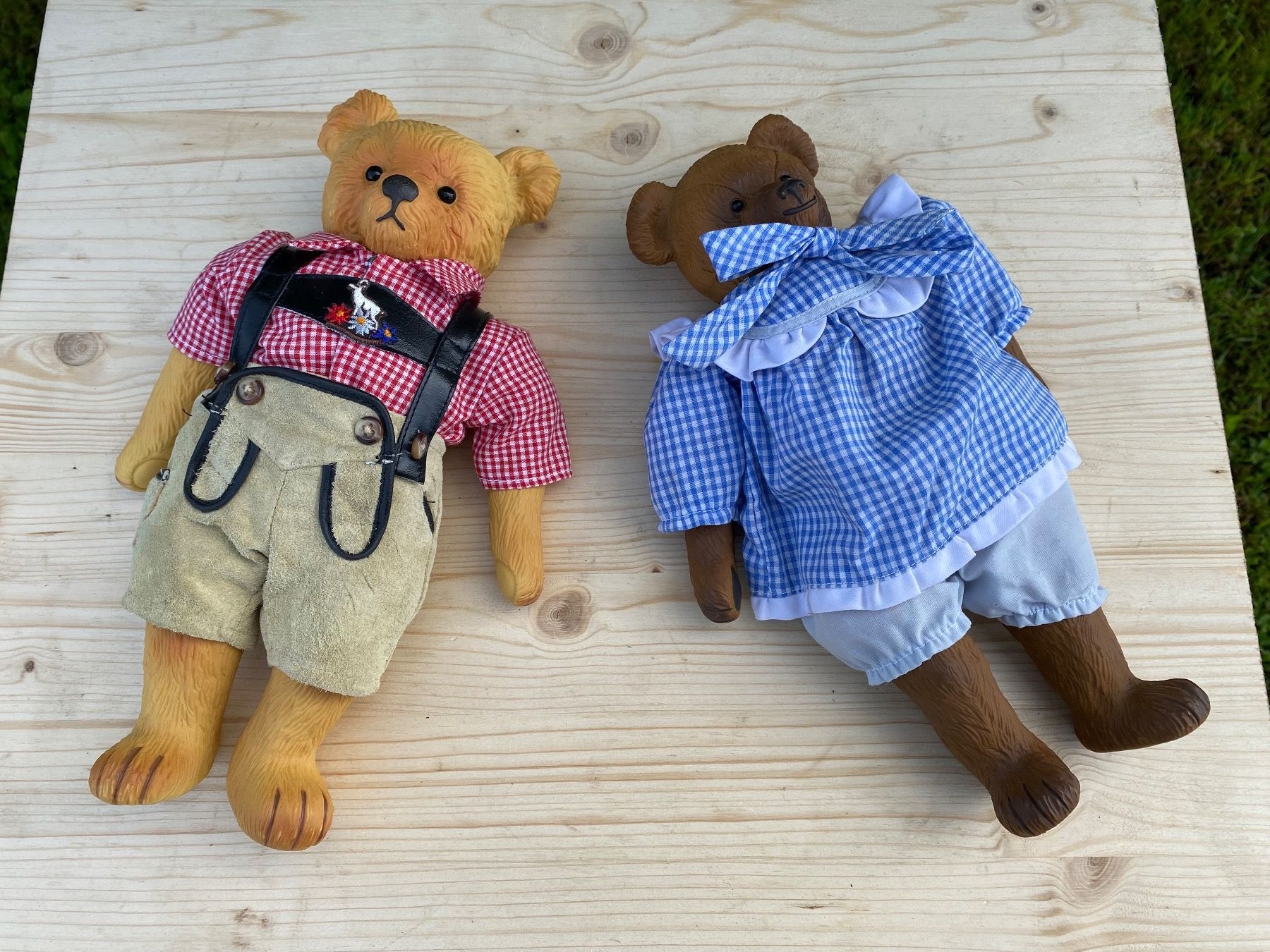 Bambole: 2 schöne Heidi Ott Bären aus Gummi – Usato da Feldbach venduto da Olive1 1