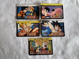 Lot de 5 cartes Dragon Ball Z