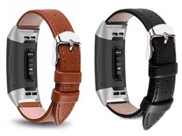 FITBIT CHARGE3 - LEDER ARMBAND - FIT BIT CHARGE 3 BAND