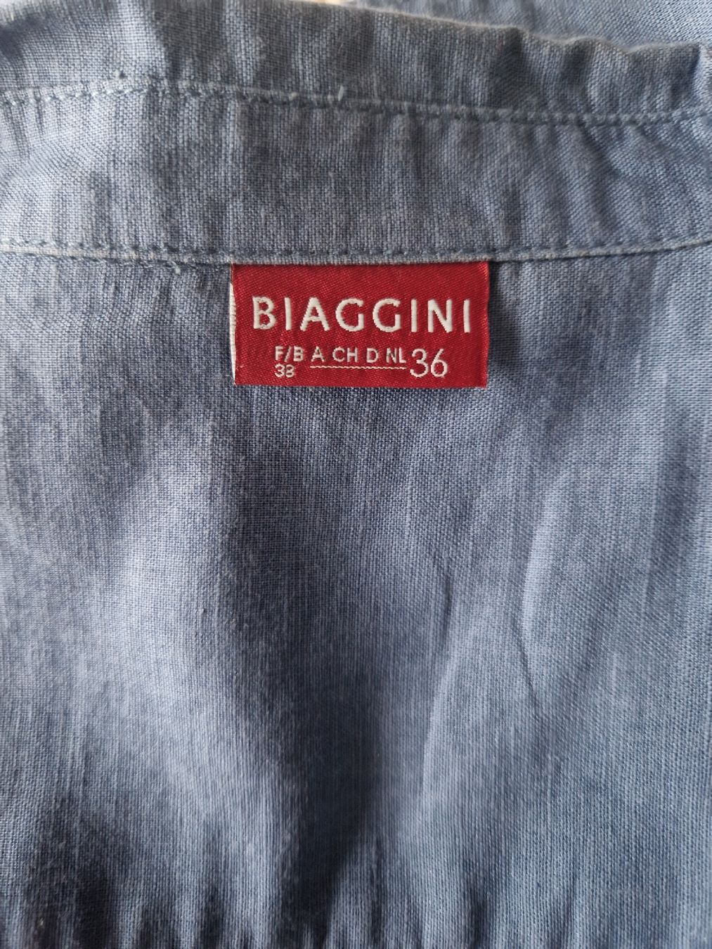 Blusen: Camicia estiva BIAGGINI lino/cotone tg. 36 – Gebraucht aus Arbedo von Gyn 4