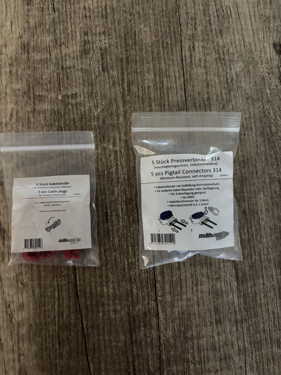 Tutti gli attrezzi: Kabelverbinder und Pressstecker zu Mähroboter – Nuovo e nell'imballaggio originale da Wimmis venduto da Soccerfanshop 2