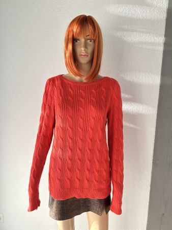 Lauren Ralph Lauren sweater cable knit red size L