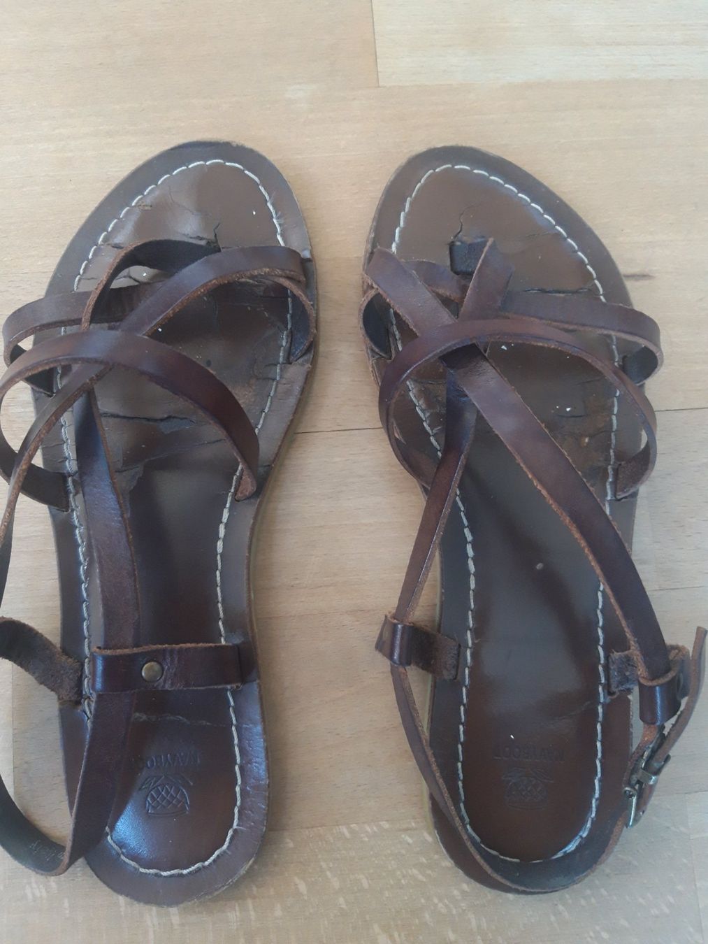 Scarpe da donna: Römer Riemen Sandallen Navyboot Leder Boho Ethno – Usato da Feuerthalen venduto da tanatha_st 4