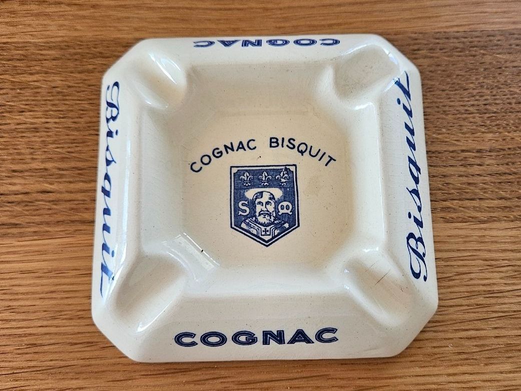 Portacenere: Aschenbecher Cognac Bisquit Digoin Keramik antik – Usato da Bern venduto da Respirit