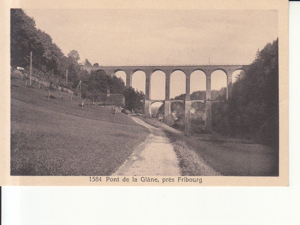 Cartoline postali: Fribourg Pont de la Glâne – Usato da Bürglen TG venduto da StampGraf