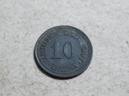 10 Pfennige, Stadt Eisleben, 1918, Zink, sehr schön