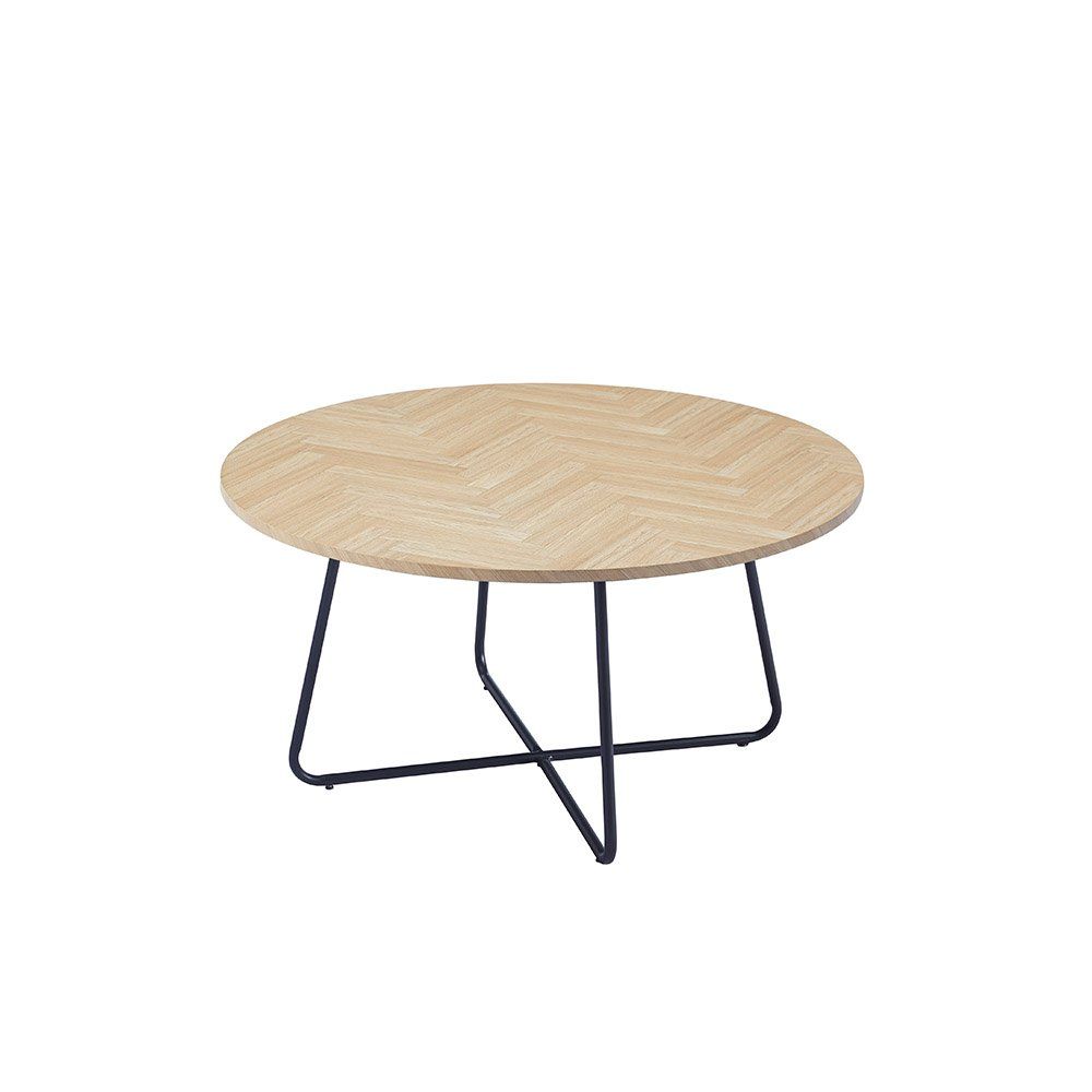 Tische: Couchtisch Rund NOVA - Fishbone Oak – Neu und originalverpackt aus Wallenwil von toesstal-vertrieb 4