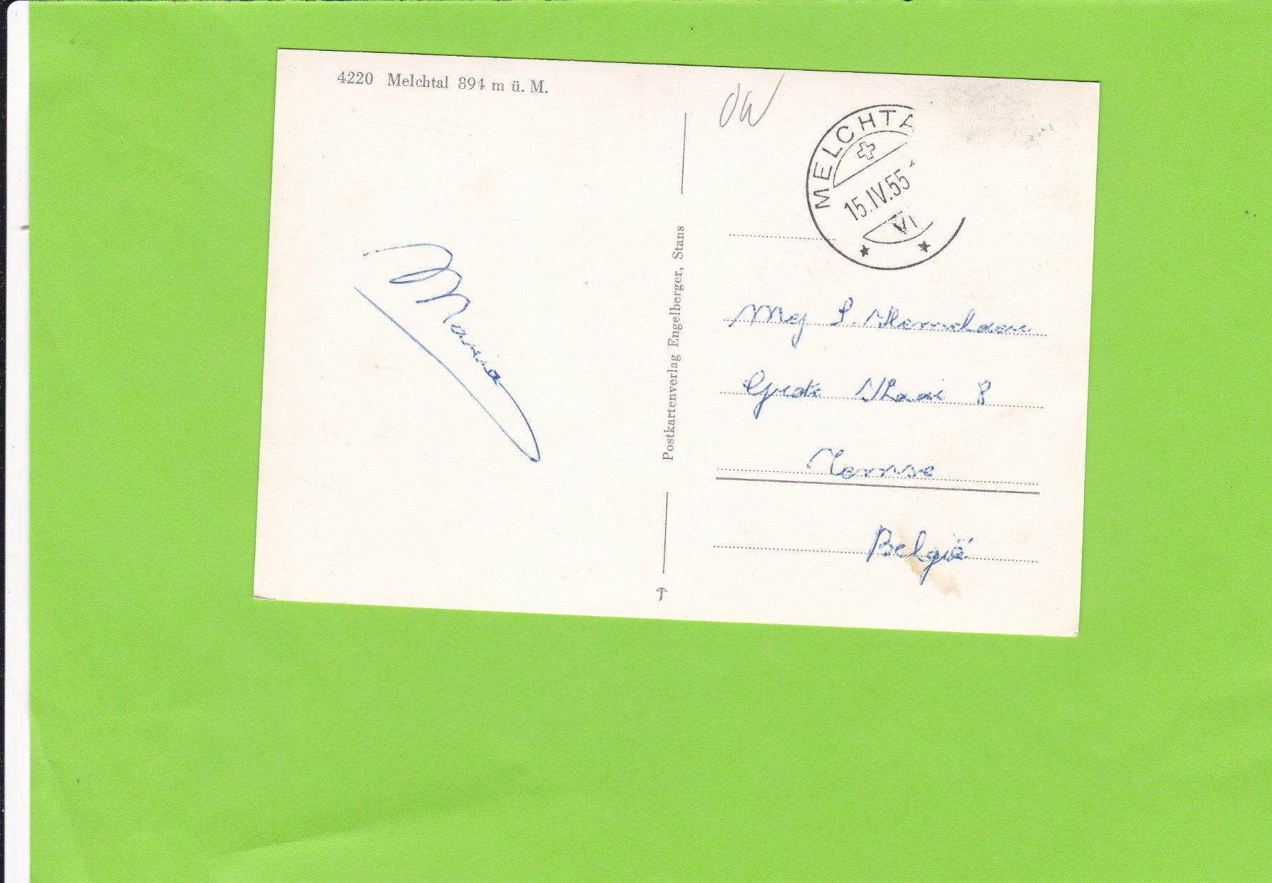 Cartes postales: Melchtal--Winter – D'occasion à St. Peterzell par neckertal 1
